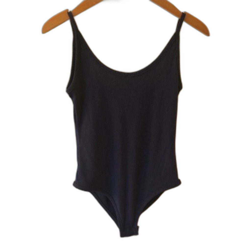 Altar’d State Navy Ribbed Bodysuit NWT Size Small Low Back Party Date Night